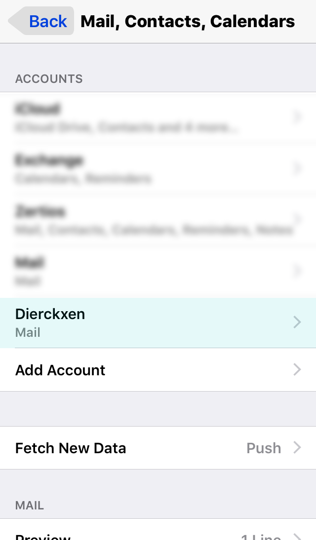 Saisissez le nom du compte