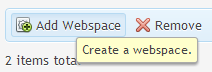 Ajouter un Espace web