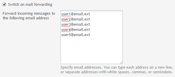 Lijst met e-mailadressen