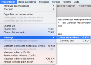 Message > Tous les en-têtes